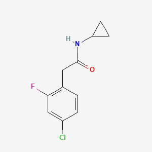 2-(4-chloro-2-fluorophenyl)-N-cyclopropylacetamide