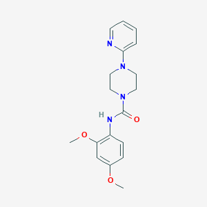 N-(2,4-dimethoxyphenyl)-4-(2-pyridinyl)-1-piperazinecarboxamide