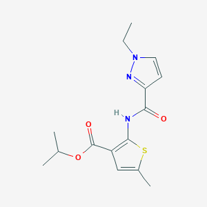 isopropyl 2-{[(1-ethyl-1H-pyrazol-3-yl)carbonyl]amino}-5-methyl-3-thiophenecarboxylate