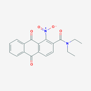 N,N-diethyl-1-nitro-9,10-dioxo-9,10-dihydroanthracene-2-carboxamide