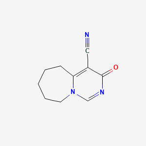 3-oxo-3,5,6,7,8,9-hexahydropyrimido[1,6-a]azepine-4-carbonitrile