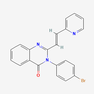 3-(4-bromophenyl)-2-[2-(2-pyridinyl)vinyl]-4(3H)-quinazolinone