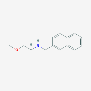 molecular formula C15H19NO B5278039 1-methoxy-N-(naphthalen-2-ylmethyl)propan-2-amine 