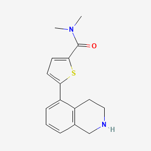 N,N-dimethyl-5-(1,2,3,4-tetrahydroisoquinolin-5-yl)thiophene-2-carboxamide