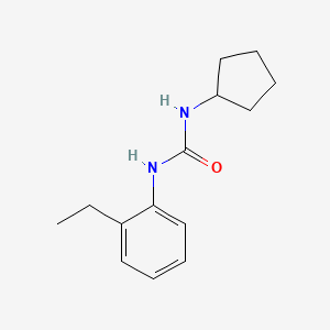 molecular formula C14H20N2O B5278100 1-Cyclopentyl-3-(2-ethylphenyl)urea 