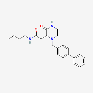 2-[1-(4-biphenylylmethyl)-3-oxo-2-piperazinyl]-N-butylacetamide