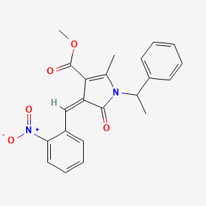 methyl (4Z)-2-methyl-4-(2-nitrobenzylidene)-5-oxo-1-(1-phenylethyl)-4,5-dihydro-1H-pyrrole-3-carboxylate