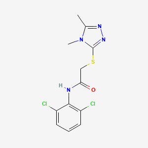 N-(2,6-dichlorophenyl)-2-[(4,5-dimethyl-4H-1,2,4-triazol-3-yl)sulfanyl]acetamide