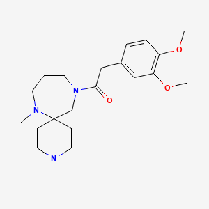 11-[(3,4-dimethoxyphenyl)acetyl]-3,7-dimethyl-3,7,11-triazaspiro[5.6]dodecane