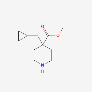 ethyl 4-(cyclopropylmethyl)-4-piperidinecarboxylate hydrochloride