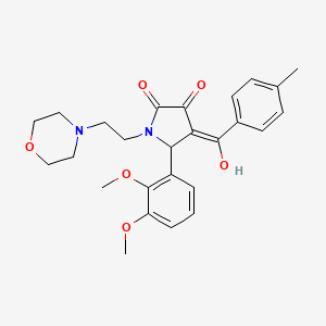 5-(2,3-dimethoxyphenyl)-3-hydroxy-4-(4-methylbenzoyl)-1-[2-(4-morpholinyl)ethyl]-1,5-dihydro-2H-pyrrol-2-one