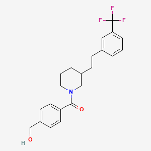 {4-[(3-{2-[3-(trifluoromethyl)phenyl]ethyl}-1-piperidinyl)carbonyl]phenyl}methanol