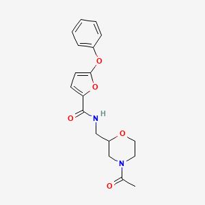 N-[(4-acetylmorpholin-2-yl)methyl]-5-phenoxy-2-furamide