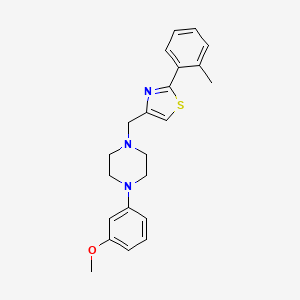 4-{[4-(3-METHOXYPHENYL)PIPERAZINO]METHYL}-2-(2-METHYLPHENYL)-1,3-THIAZOLE