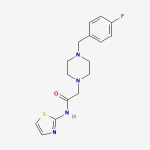 2-[4-(4-fluorobenzyl)-1-piperazinyl]-N-1,3-thiazol-2-ylacetamide