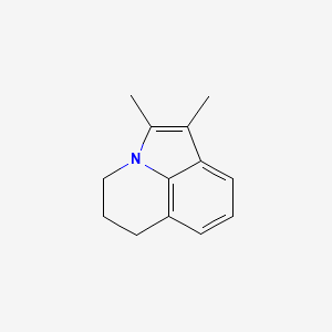 molecular formula C13H15N B5278327 1,2-dimethyl-5,6-dihydro-4H-pyrrolo[3,2,1-ij]quinoline CAS No. 5825-43-4