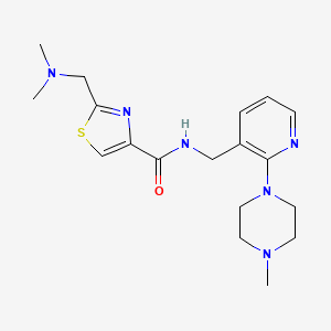 2-[(dimethylamino)methyl]-N-{[2-(4-methylpiperazin-1-yl)pyridin-3-yl]methyl}-1,3-thiazole-4-carboxamide