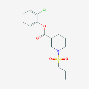 molecular formula C15H20ClNO4S B5278417 2-chlorophenyl 1-(propylsulfonyl)-3-piperidinecarboxylate 