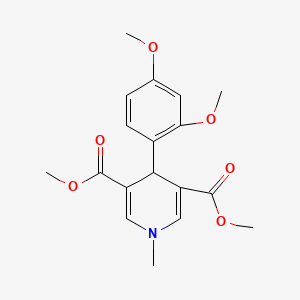 3,5-DIMETHYL 4-(2,4-DIMETHOXYPHENYL)-1-METHYL-1,4-DIHYDROPYRIDINE-3,5-DICARBOXYLATE