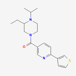 2-ethyl-1-isopropyl-4-{[6-(3-thienyl)pyridin-3-yl]carbonyl}piperazine