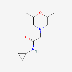 N-cyclopropyl-2-(2,6-dimethylmorpholin-4-yl)acetamide