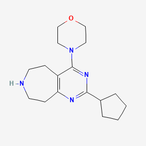 2-cyclopentyl-4-morpholin-4-yl-6,7,8,9-tetrahydro-5H-pyrimido[4,5-d]azepine