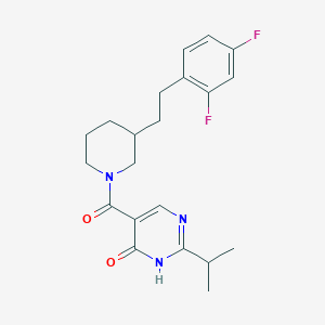 5-({3-[2-(2,4-difluorophenyl)ethyl]-1-piperidinyl}carbonyl)-2-isopropyl-4(3H)-pyrimidinone