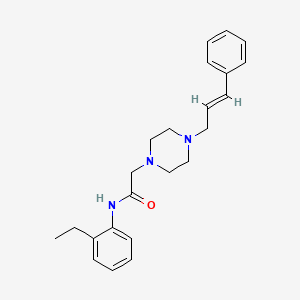 N-(2-ethylphenyl)-2-[4-(3-phenyl-2-propen-1-yl)-1-piperazinyl]acetamide