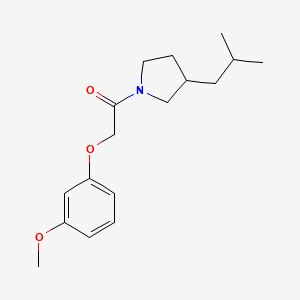 3-isobutyl-1-[(3-methoxyphenoxy)acetyl]pyrrolidine