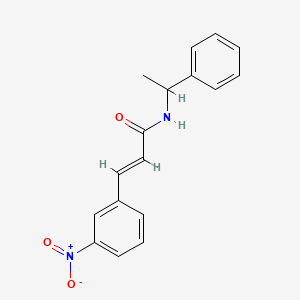 (E)-3-(3-nitrophenyl)-N-(1-phenylethyl)prop-2-enamide