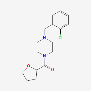 [4-(2-CHLOROBENZYL)PIPERAZINO](TETRAHYDRO-2-FURANYL)METHANONE