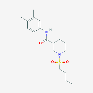 molecular formula C18H28N2O3S B5278728 1-butylsulfonyl-N-(3,4-dimethylphenyl)piperidine-3-carboxamide 