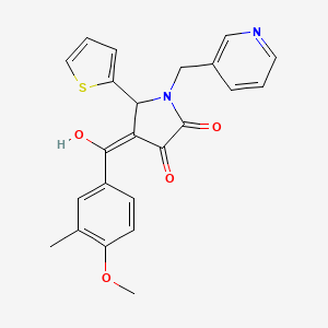 3-hydroxy-4-(4-methoxy-3-methylbenzoyl)-1-(3-pyridinylmethyl)-5-(2-thienyl)-1,5-dihydro-2H-pyrrol-2-one