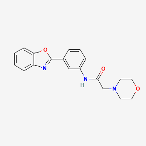 N-[3-(1,3-benzoxazol-2-yl)phenyl]-2-(4-morpholinyl)acetamide