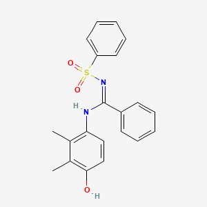 N'-(benzenesulfonyl)-N-(4-hydroxy-2,3-dimethylphenyl)benzenecarboximidamide