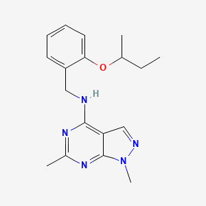 N-(2-sec-butoxybenzyl)-1,6-dimethyl-1H-pyrazolo[3,4-d]pyrimidin-4-amine