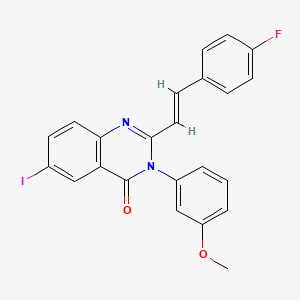 2-[2-(4-fluorophenyl)vinyl]-6-iodo-3-(3-methoxyphenyl)-4(3H)-quinazolinone