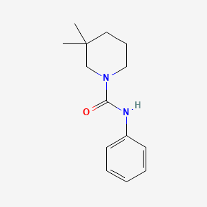 molecular formula C14H20N2O B5278826 3,3-dimethyl-N-phenyl-1-piperidinecarboxamide 