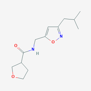 N-[(3-isobutylisoxazol-5-yl)methyl]tetrahydrofuran-3-carboxamide