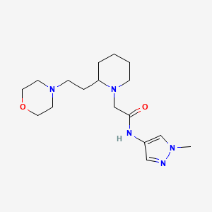 N-(1-methyl-1H-pyrazol-4-yl)-2-{2-[2-(4-morpholinyl)ethyl]-1-piperidinyl}acetamide