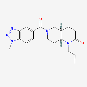 (4aS*,8aR*)-6-[(1-methyl-1H-1,2,3-benzotriazol-5-yl)carbonyl]-1-propyloctahydro-1,6-naphthyridin-2(1H)-one