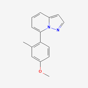 7-(4-methoxy-2-methylphenyl)pyrazolo[1,5-a]pyridine