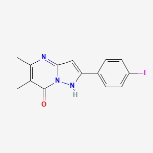 2-(4-iodophenyl)-5,6-dimethylpyrazolo[1,5-a]pyrimidin-7-ol