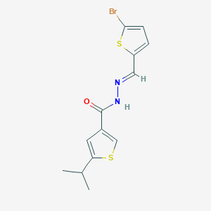 molecular formula C13H13BrN2OS2 B5278979 N'-[(5-bromo-2-thienyl)methylene]-5-isopropyl-3-thiophenecarbohydrazide 