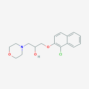 molecular formula C17H20ClNO3 B5279046 1-[(1-chloro-2-naphthyl)oxy]-3-morpholino-2-propanol 