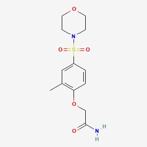 2-[2-METHYL-4-(MORPHOLINE-4-SULFONYL)PHENOXY]ACETAMIDE