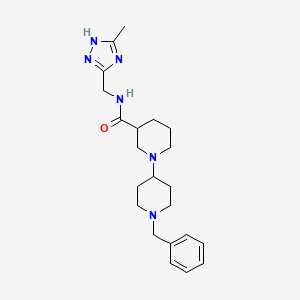 1'-benzyl-N-[(5-methyl-1H-1,2,4-triazol-3-yl)methyl]-1,4'-bipiperidine-3-carboxamide