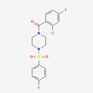 (2-CHLORO-4-FLUOROPHENYL){4-[(4-FLUOROPHENYL)SULFONYL]PIPERAZINO}METHANONE