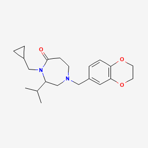 4-(cyclopropylmethyl)-1-(2,3-dihydro-1,4-benzodioxin-6-ylmethyl)-3-isopropyl-1,4-diazepan-5-one