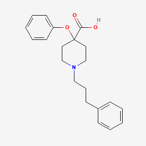 4-phenoxy-1-(3-phenylpropyl)piperidine-4-carboxylic acid